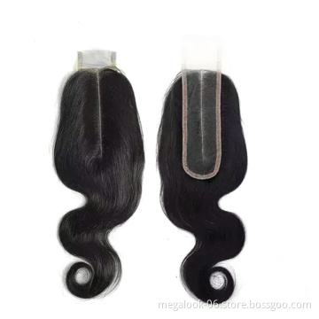 Factory Directly Provided Kim K Brazilian Virgin Human Hair Body Wave 2x6 Lace Closure